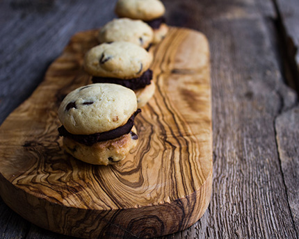 Coconut Chocolate Chip Sandwich Cookie