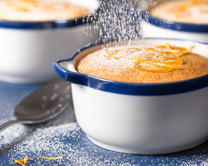 Lemon Orange Pudding Cakes