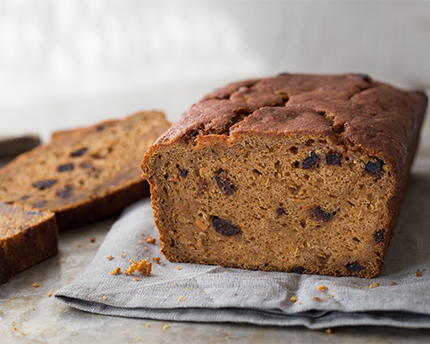 Spiced Sweet Potato Loaf with Rum-Soaked Figs