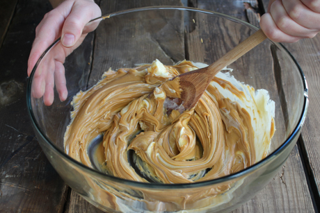 1. Cream peanut butter and butter together