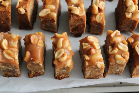 16. Homemade chocolate bars, ready for dipping