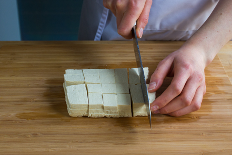 7. Cubed tofu to add to pad Thai