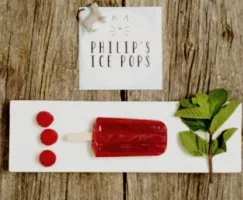 Raspberry Mint Ice Pops